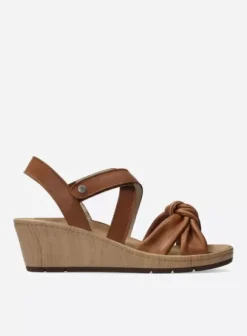 Sandalen|Voorjaar/zomer|Wolky Sisal cognac leer