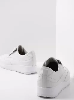 Sneakers|Veterschoenen|Wolky Sprint wit leer