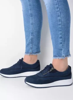 Sneakers|Veterschoenen|Wolky Sprint denim nubuck