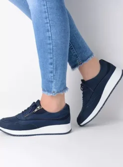 Sneakers|Veterschoenen|Wolky Sprint denim nubuck
