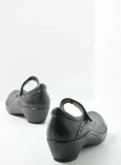 Bandschoenen|Wolky Sud zwart leer