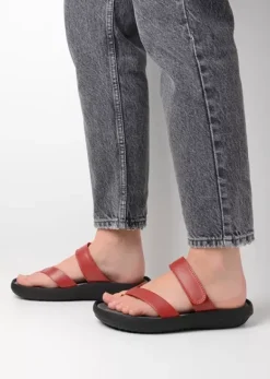 Slippers|Voorjaar/zomer|Wolky Tahiti rood leer