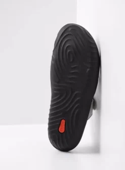 Slippers|Wolky Tahiti zilver/grijs leer