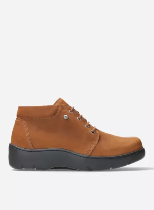 Volle voeten|Veterschoenen|Wolky Tarda XW-WR cognac nubuck