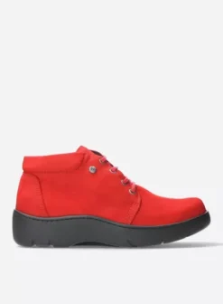 Volle voeten|Veterschoenen|Wolky Tarda XW-WR donkerrood nubuck