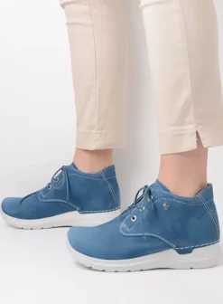 Hallux Valgus|Wandelschoenen|Wolky Truth HV atlantisch blauw nubuck