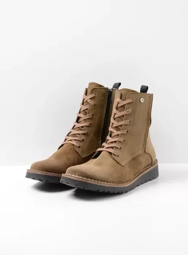 Laarzen|Wolky Wagga Wagga donker taupe suede