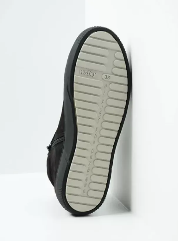 Veterschoenen|Wolky Wheel zwart nubuck