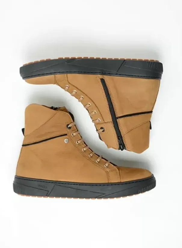 Veterschoenen|Wolky Wheel camel nubuck
