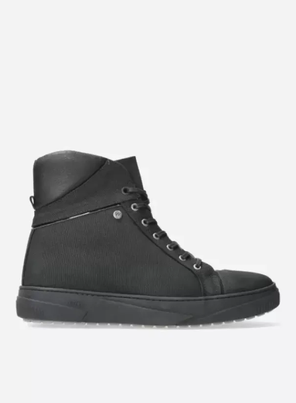Veterschoenen|Wolky Wheel Vegan zwart nylon