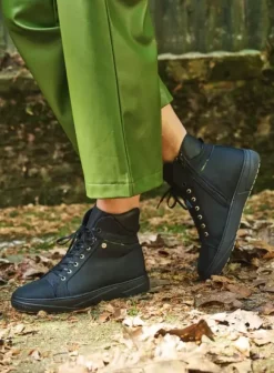 Veterschoenen|Wolky Wheel Vegan zwart nylon