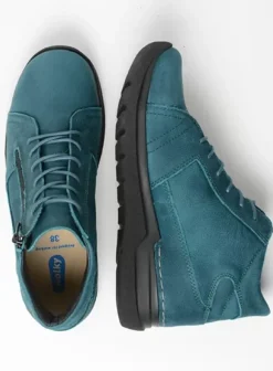 Hielspoor|Wandelschoenen|Wolky Why petrol nubuck
