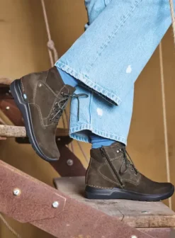 Hielspoor|Wandelschoenen|Wolky Whynot cactus nubuck