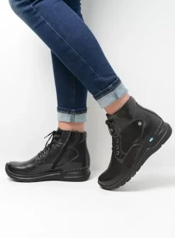 Hallux Valgus|Wandelschoenen|Wolky Whynot HV zwart leer