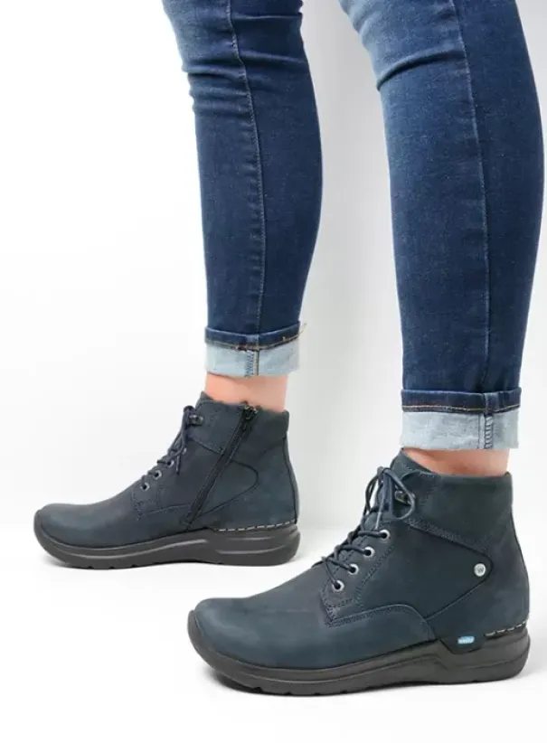 Hallux Valgus|Wandelschoenen|Wolky Whynot HV blauw nubuck