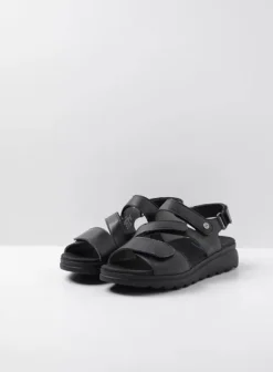 Sandalen|Voorjaar/zomer|Wolky Yard zwart leer