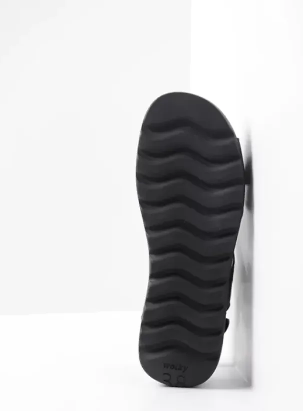 Sandalen|Voorjaar/zomer|Wolky Yard zwart leer