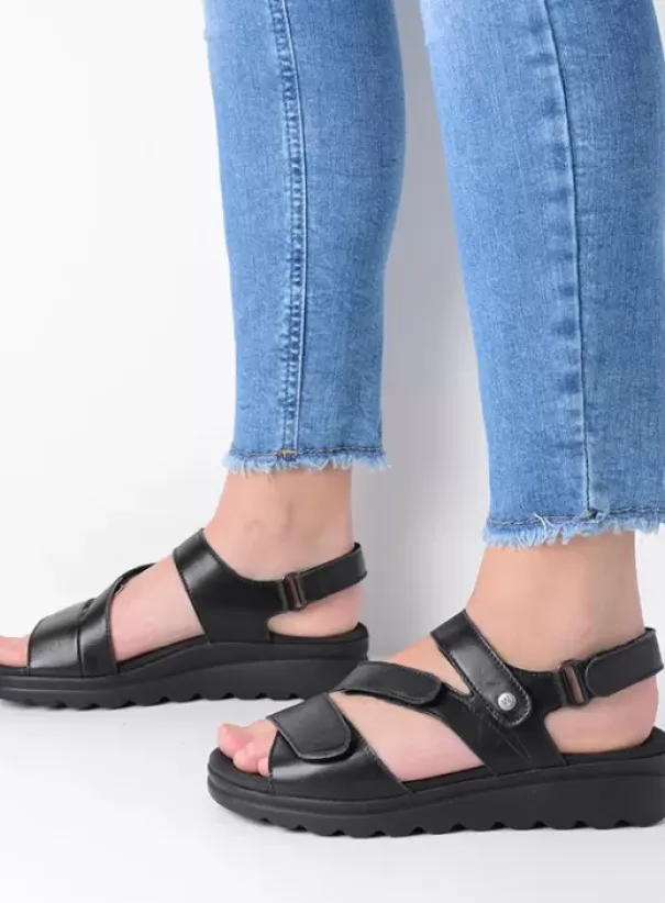 Sandalen|Voorjaar/zomer|Wolky Yard zwart leer