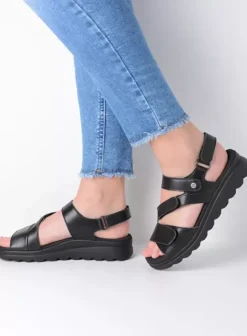 Sandalen|Voorjaar/zomer|Wolky Yard zwart leer