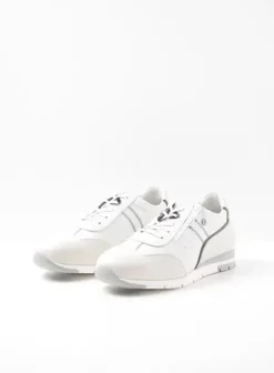 Sneakers|Veterschoenen|Wolky Yell XW wit/blauw leer