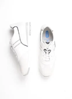 Sneakers|Veterschoenen|Wolky Yell XW wit/blauw leer