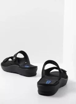 Slippers|Wolky Zaandam zwart nubuck