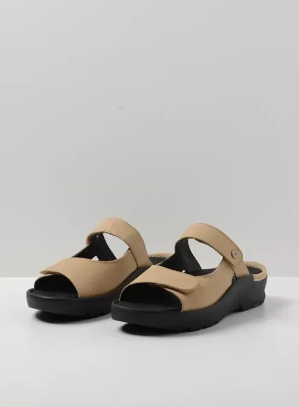 Slippers|Wolky Zaandam beige nubuck