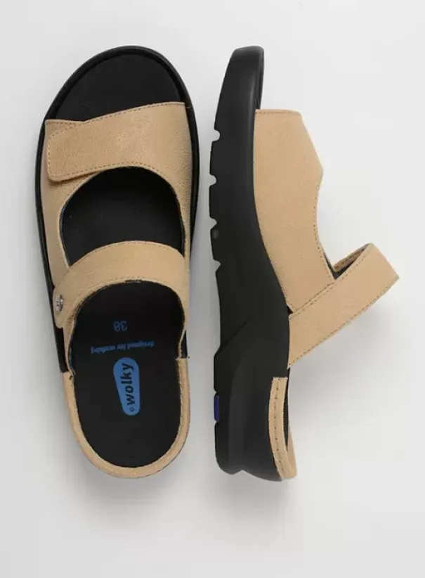 Slippers|Wolky Zaandam beige nubuck