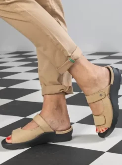 Slippers|Wolky Zaandam beige nubuck