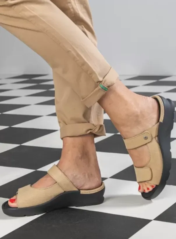 Slippers|Wolky Zaandam beige nubuck