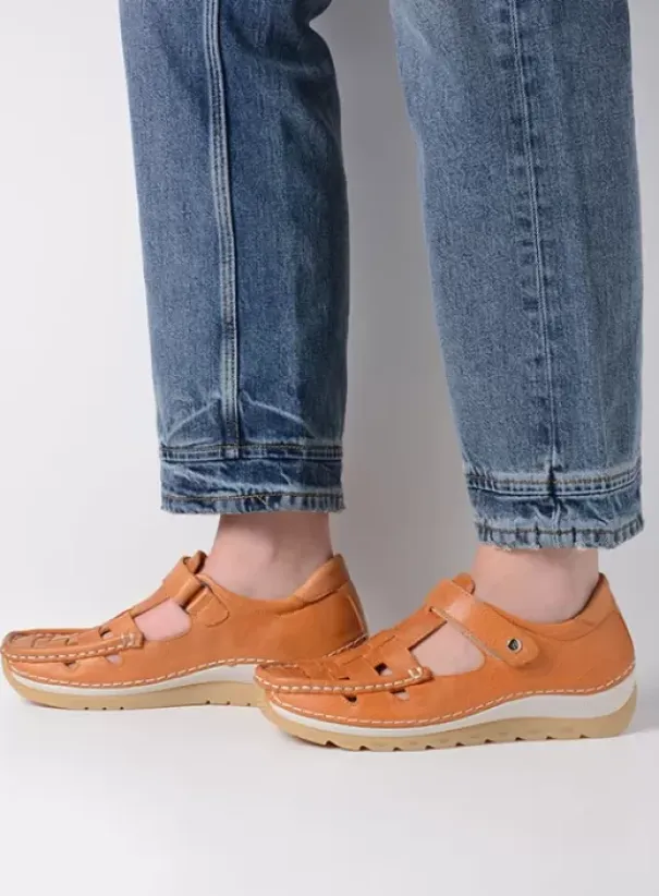 Voorjaar/zomer|Wolky Zambezi oranje leer