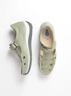 Voorjaar/zomer|Wolky Zambezi lichtgroen leer