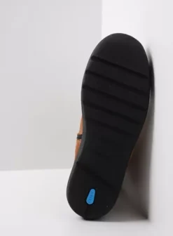 Hielspoor|Wandelschoenen|Wolky Zigzag cognac suede